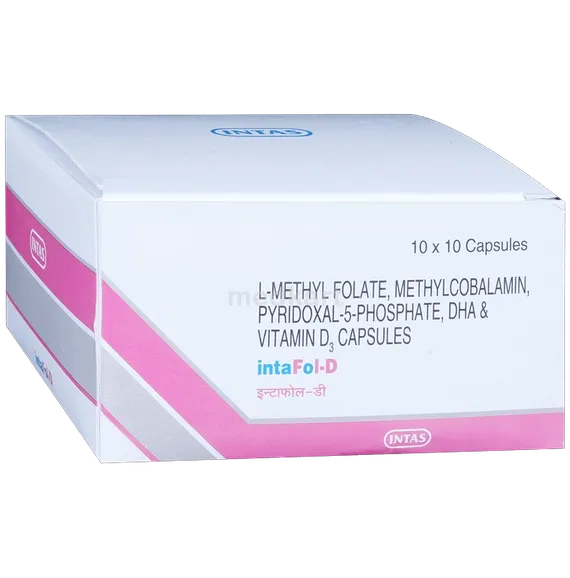 intafol d capsule 10's